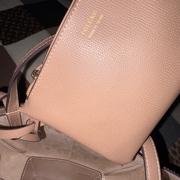 Polene Cyme Mini Taupe Handbag shoulder bag - Picture 6 of 6
